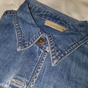 Liz Claiborne faux denim button down